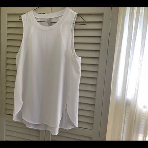 {Athleta} Zephyr Quick Dry Lightweight Tank Top, White, Size M, NWT